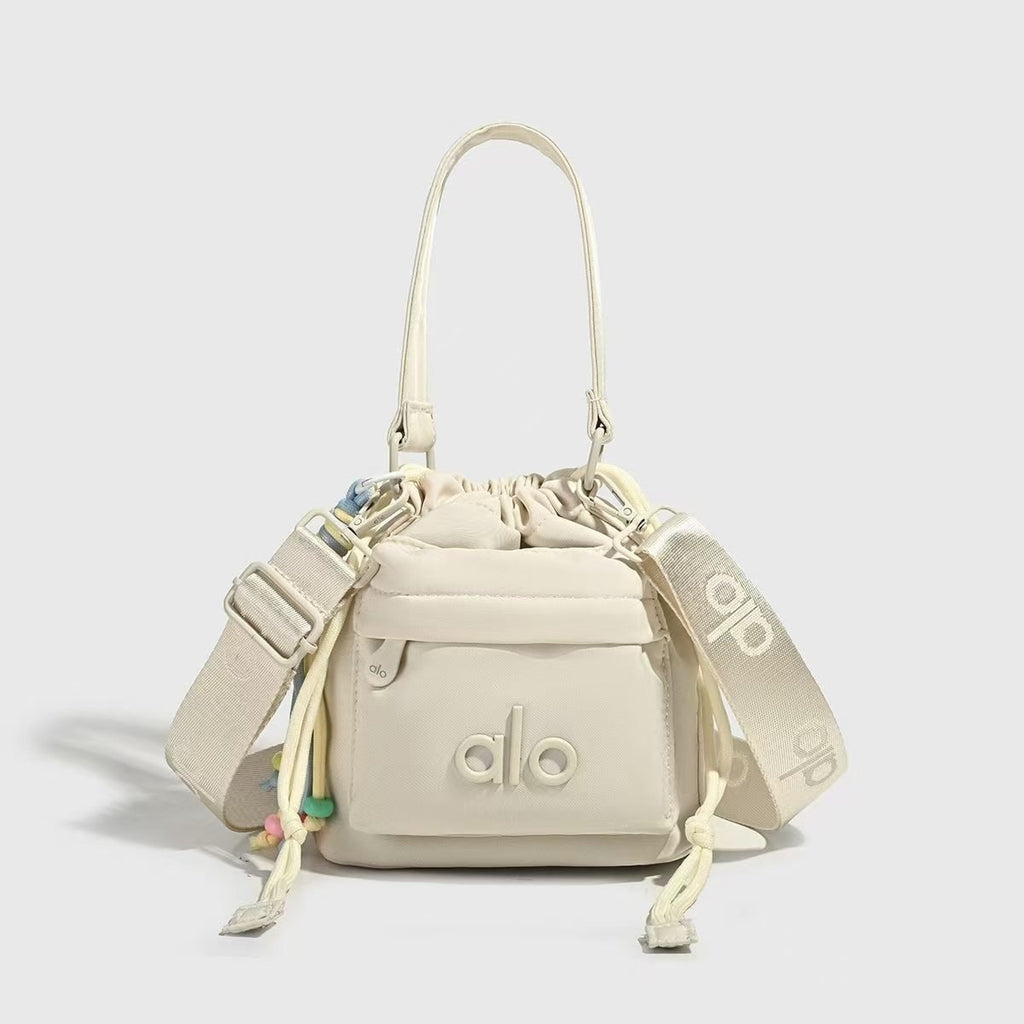 Alo Mirror Original Small Drawstring Bag with Beaded Tassel