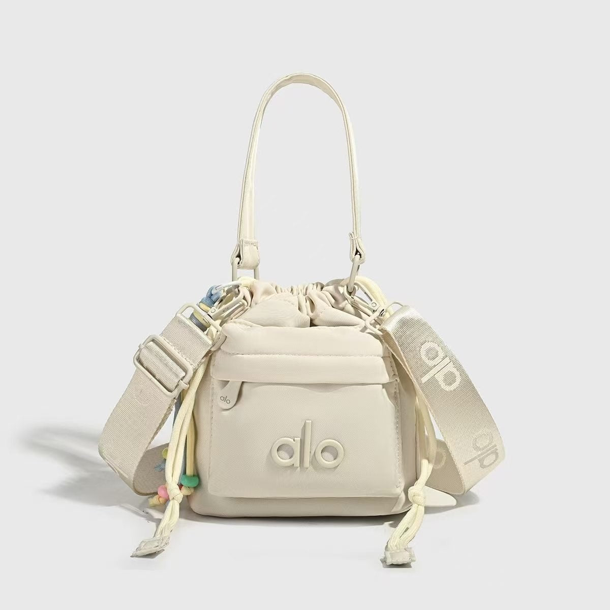 Alo Mirror Original Small Drawstring Bag with Beaded Tassel