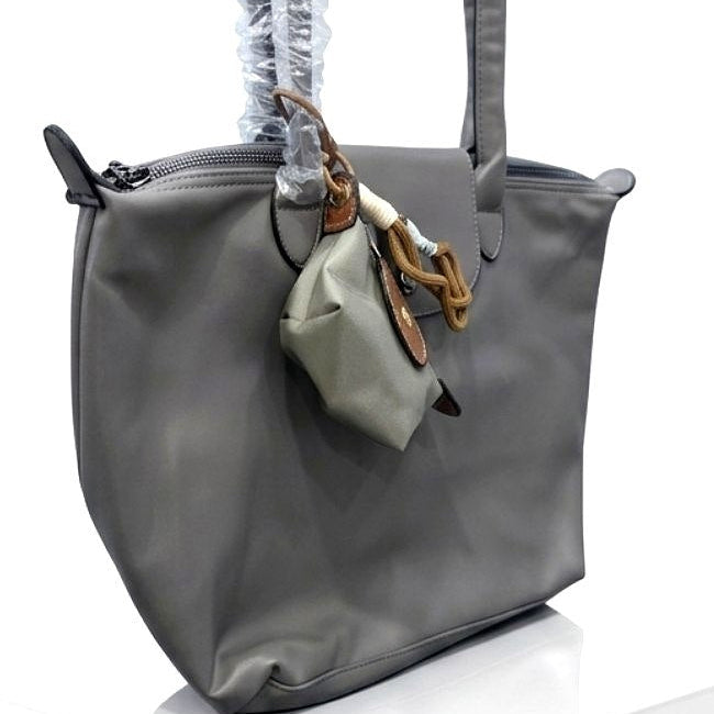 Longchamp Soft PU Leather Original Tote Bag with Coin Purse Charm