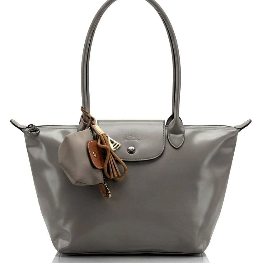 Longchamp Soft PU Leather Original Tote Bag with Coin Purse Charm