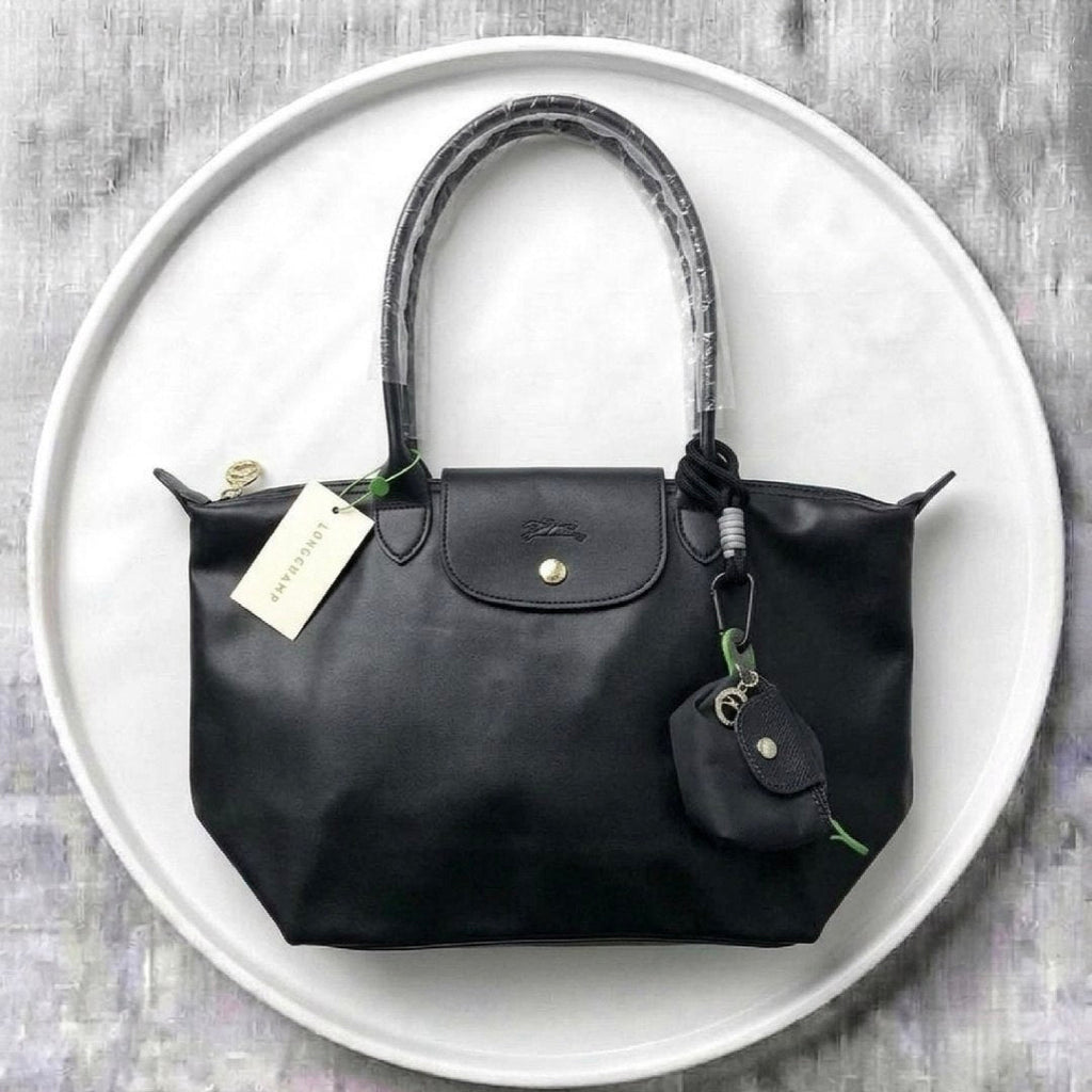 Longchamp Soft PU Leather Original Tote Bag with Coin Purse Charm