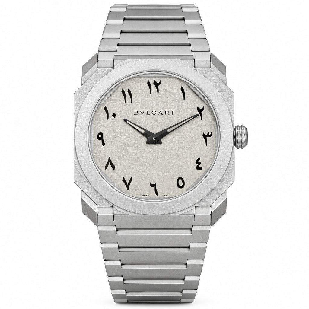 Bvlgari Octo Finissimo Arabic Dial Stainless Steel Watch