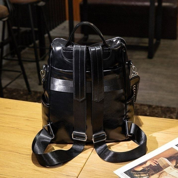 Rhinestone Playing Card Suit Pattern Backpack