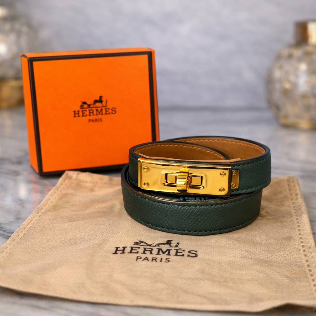 Hermes Orange & Green Belt 💚🧡 Iconic Style