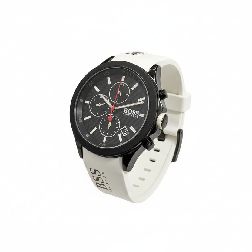Boss Original: Black & White Dial Watch 🖤🤍