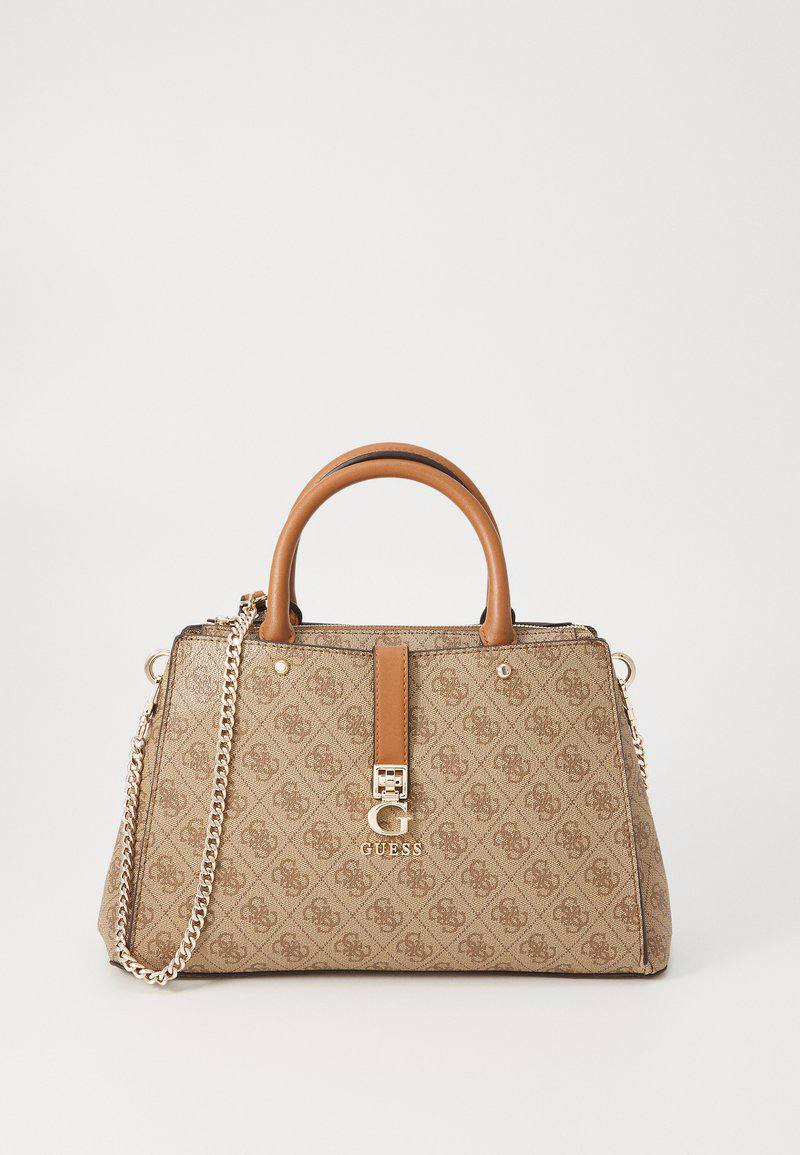 GUESS Chic Satchel 👜 in Black, Brown & Beige