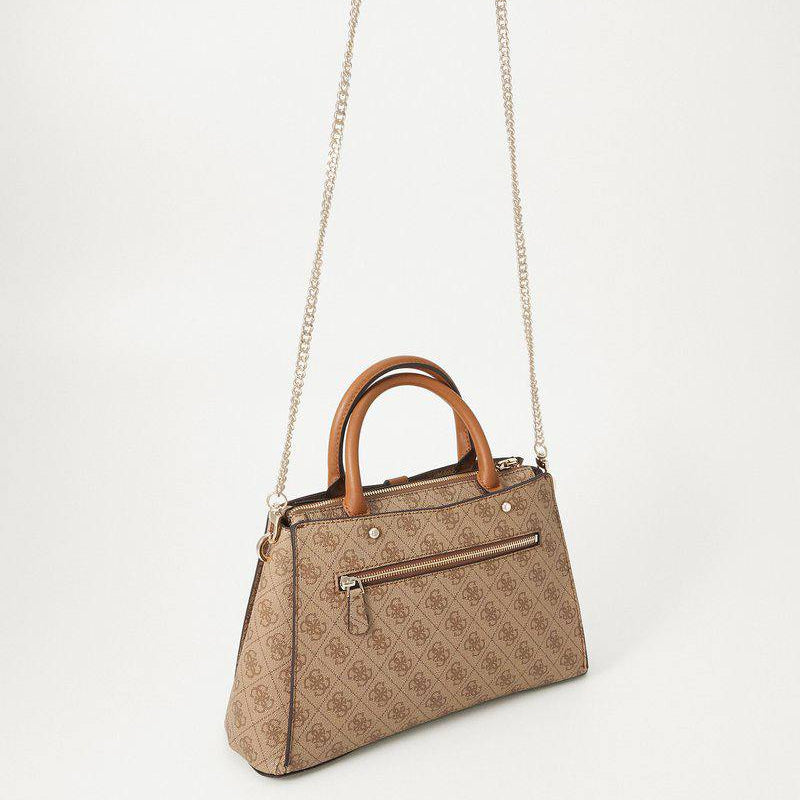 GUESS Chic Satchel 👜 in Black, Brown & Beige