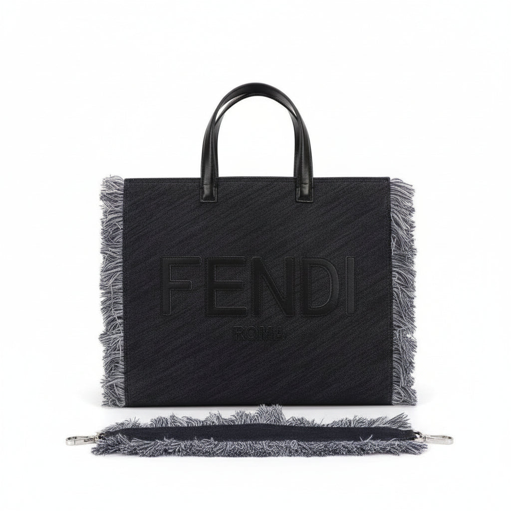 Fendi Black Tote: Effortless Italian Style 🖤👜✨