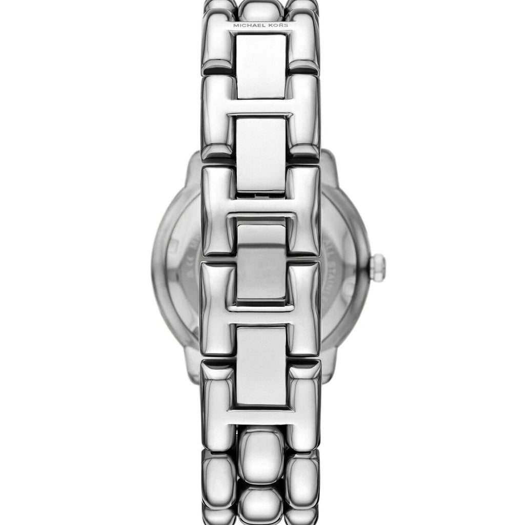 Michael Kors Silver Slim Runway MK Logo Dial Watch ⌚️✨💿