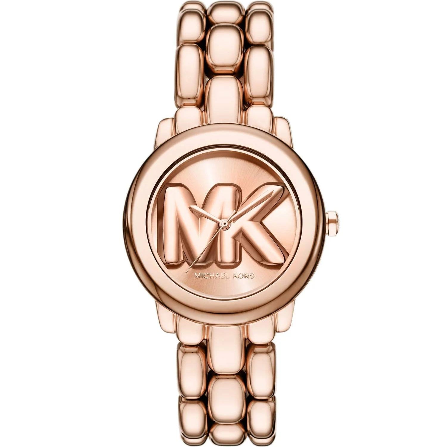 Michael Kors Silver Slim Runway MK Logo Dial Watch ⌚️✨💿