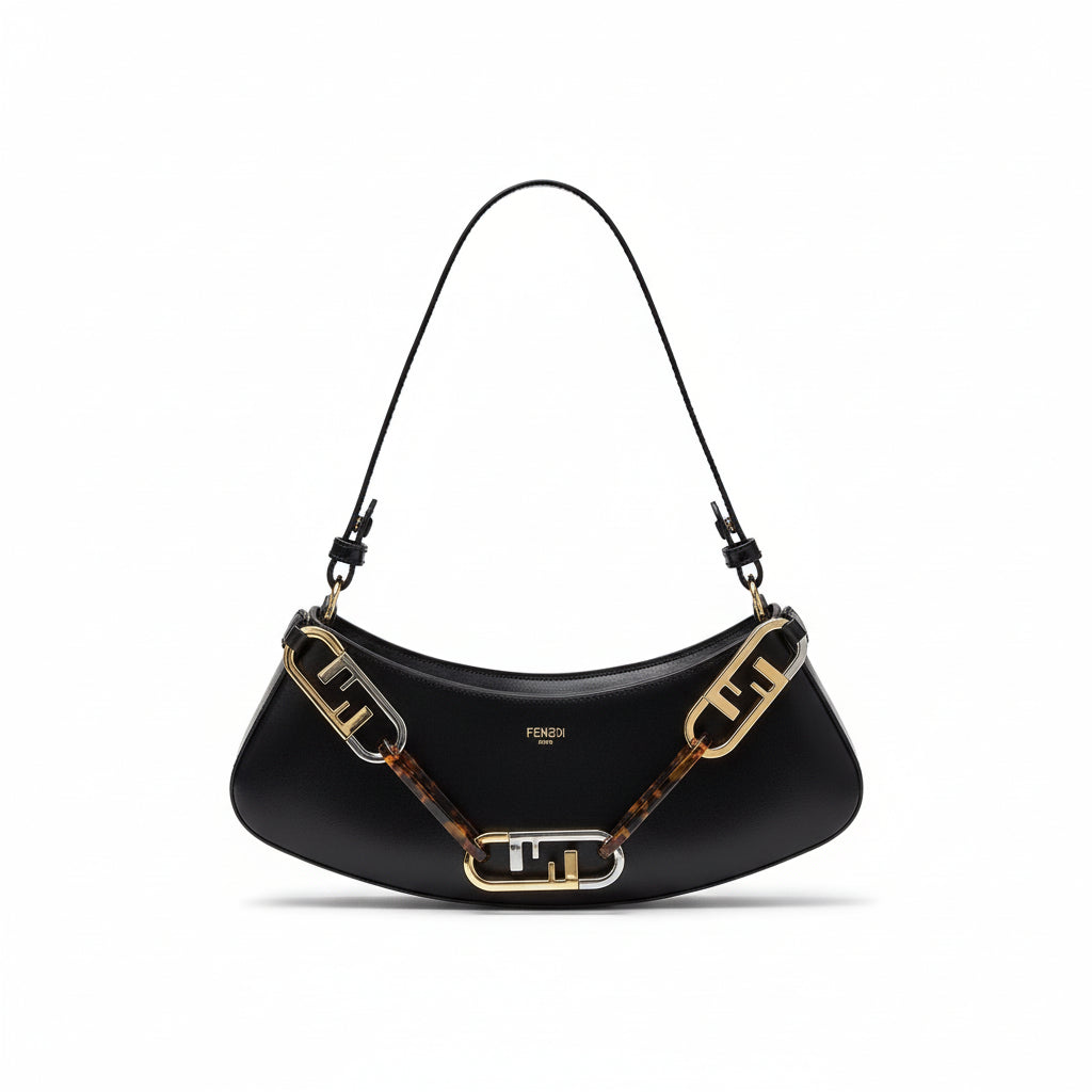 Fendi: Sleek Black Shoulder Bag 🖤👜💼