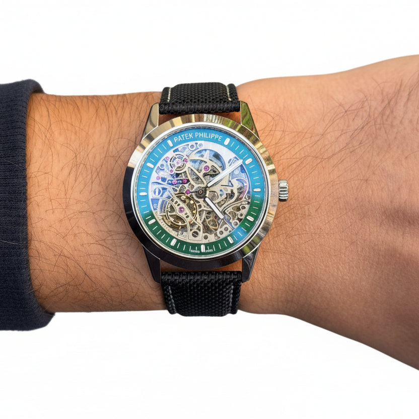 Roger Dubuis Excalibur Skeleton Watch with Green Dial Ring ⌚️✨🌿