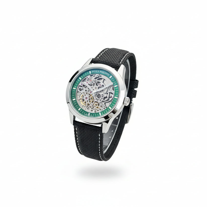Roger Dubuis Excalibur Skeleton Watch with Green Dial Ring ⌚️✨🌿