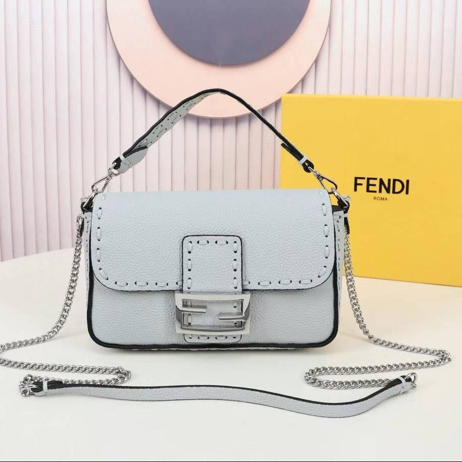 Fendi Colorblock Baguette 💛🤎💙