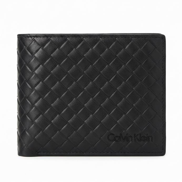 Calvin Klein Black Leather Wallet with Box 🖤💼🎁