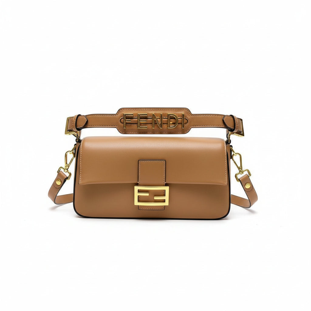 Fendi Brown Baguette: Iconic Chic 👜🍫