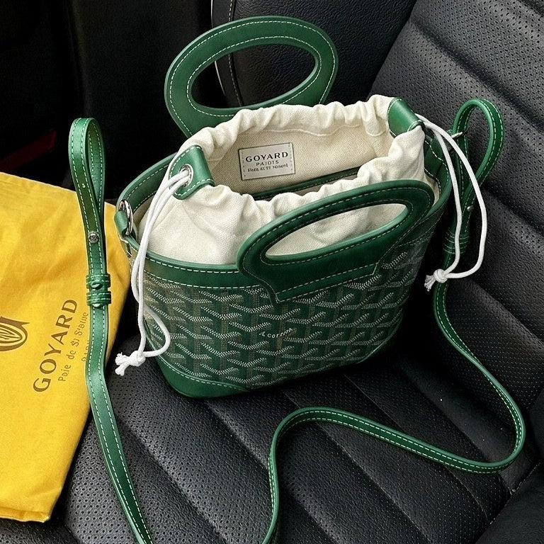 GOYARD Mirror Bag: Green Canvas Crossbody 💚