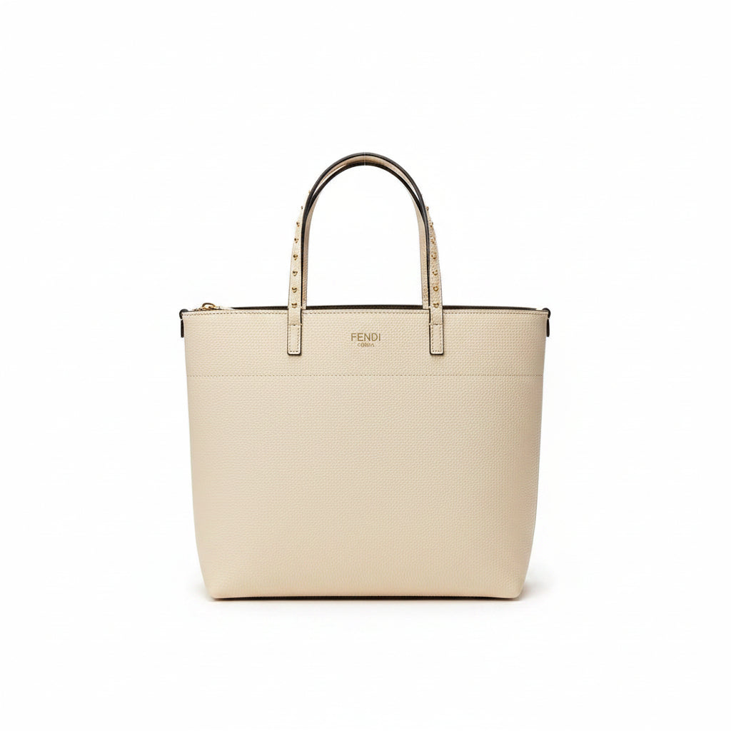 Fendi Double Face Ivory Tote 👜 Elegant Simplicity