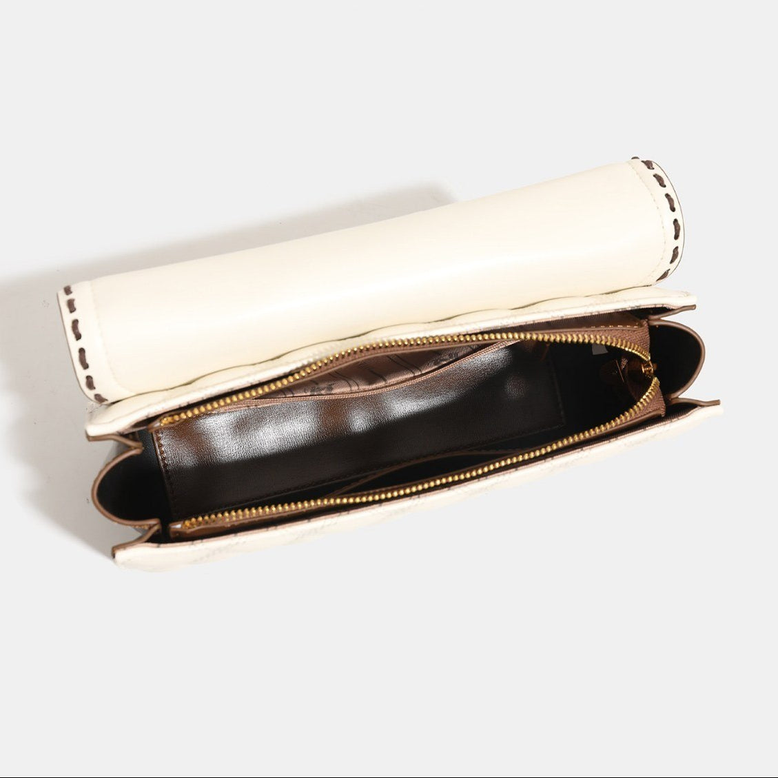 BANIVANT Cream & Brown Handbag 👜🤎 Chic Designer Style