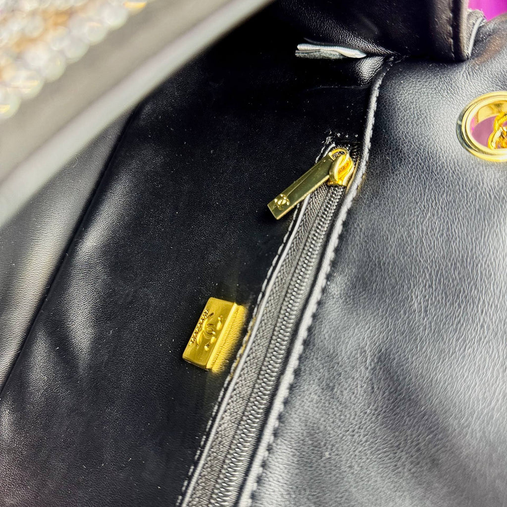 Chanel Rhinestone Flap Bag with Gold-Tone Hardware ✨💎