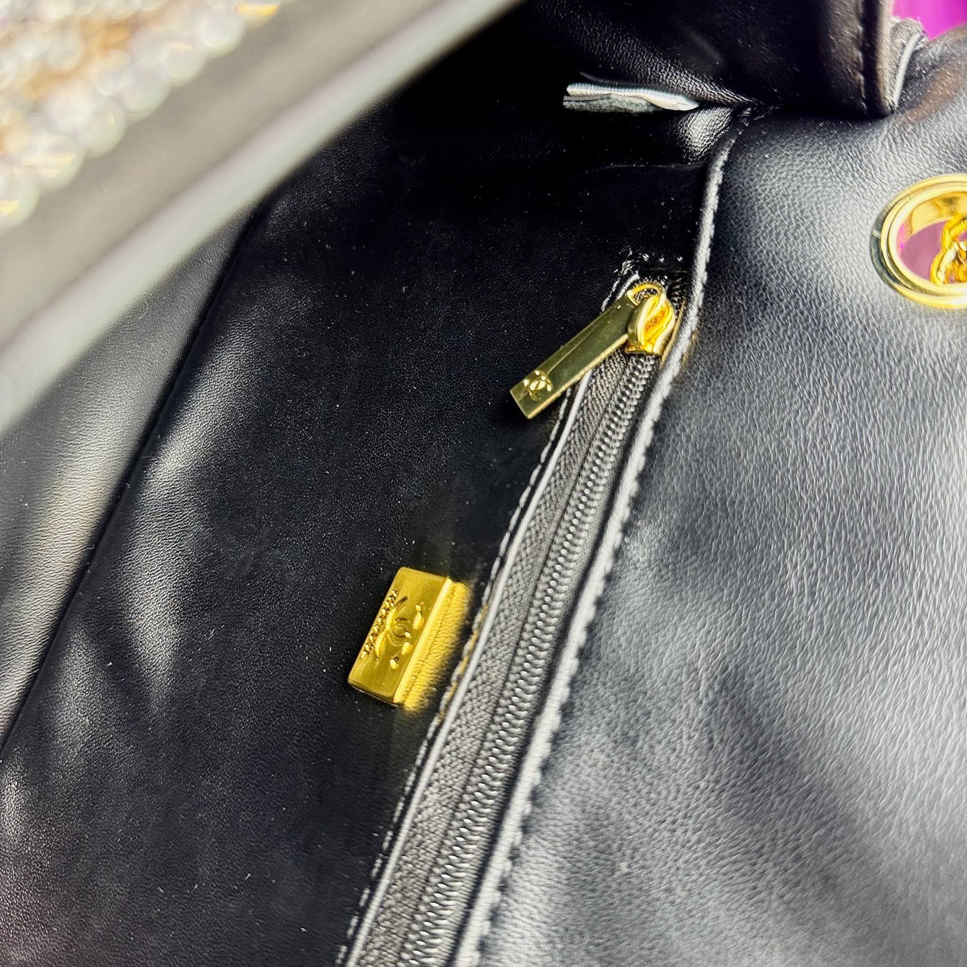 Chanel Rhinestone Flap Bag with Gold-Tone Hardware ✨💎