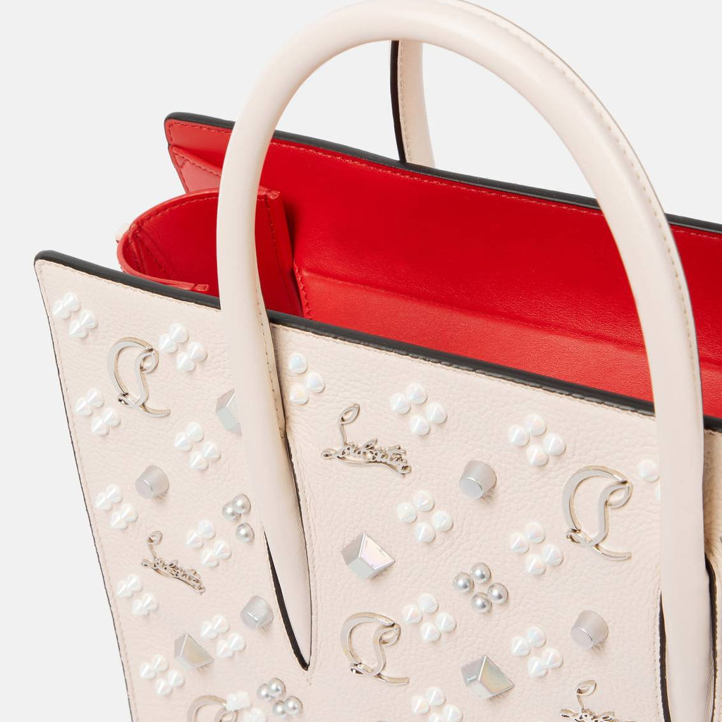 Christian Louboutin Studded Monogram Leather Tote Bag 🖤👠