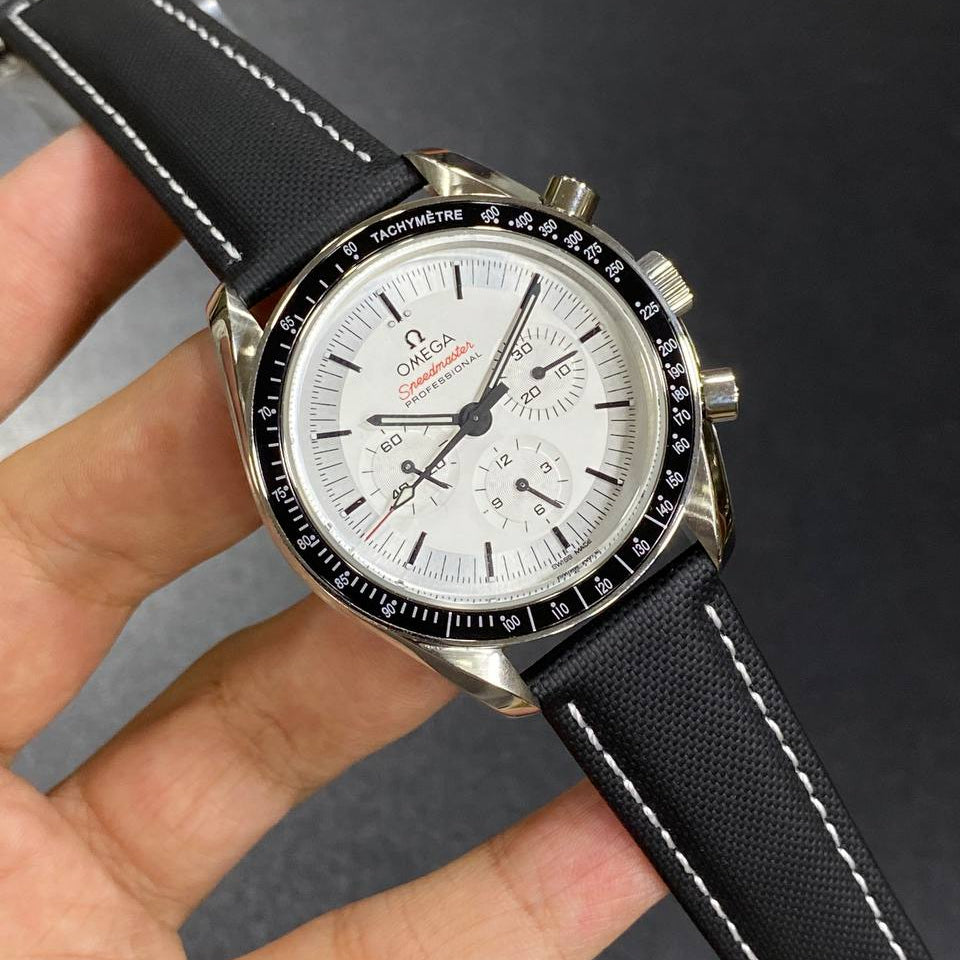 Omega Speedmaster Professional Chronograph with Blue Fabric Strap