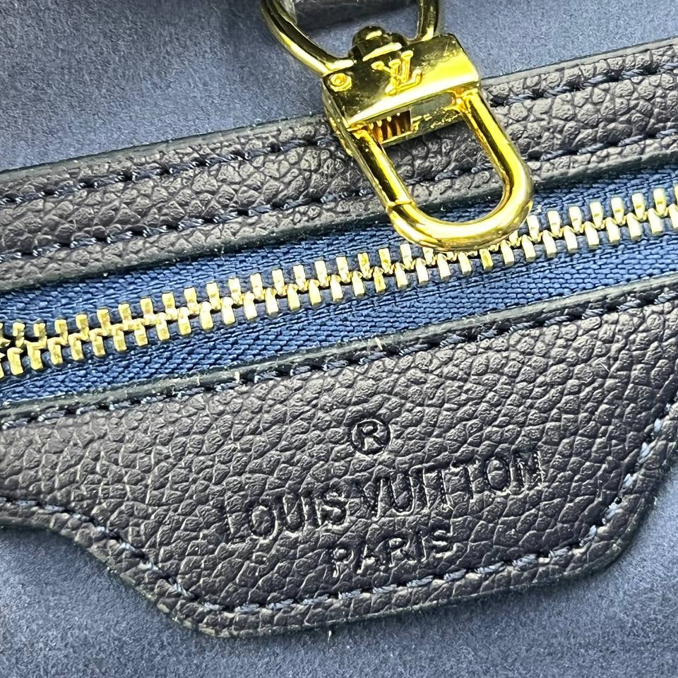 Louis Vuitton Denim Camouflage Tote with Matching Pouch