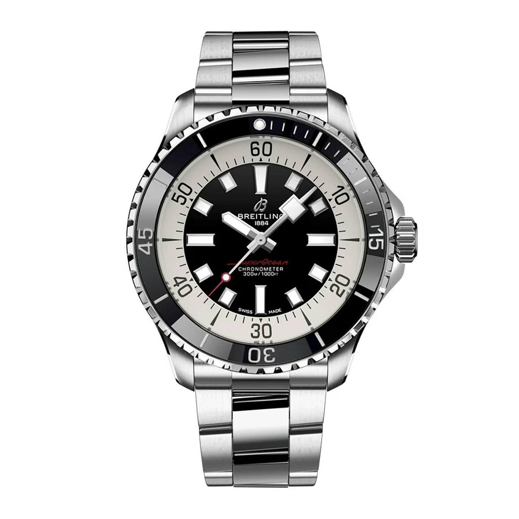 Breitling Superocean Chronometer Stainless Steel Blue Dial Watch