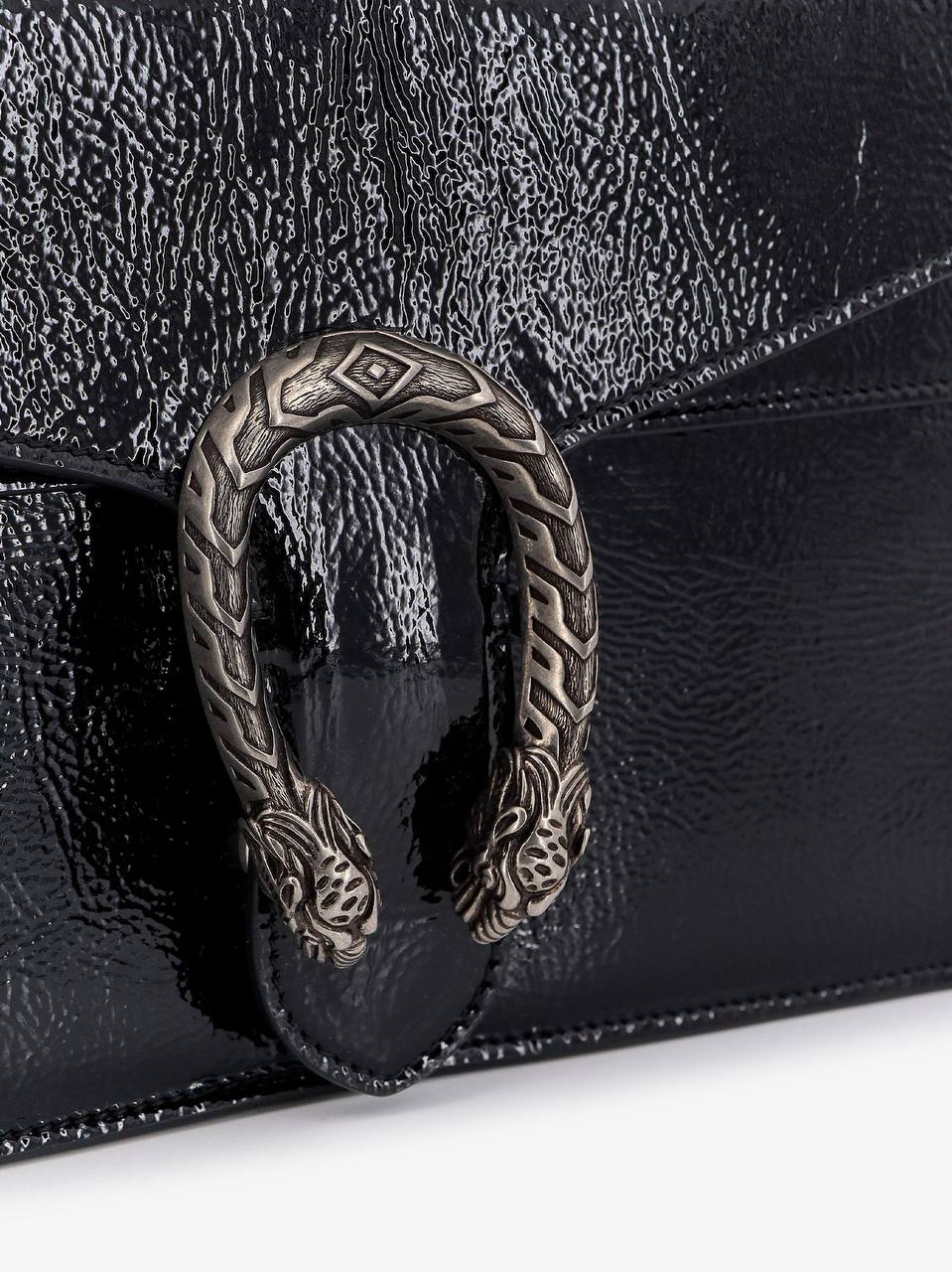 Gucci Dionysus Burgundy Patent Leather Shoulder Bag