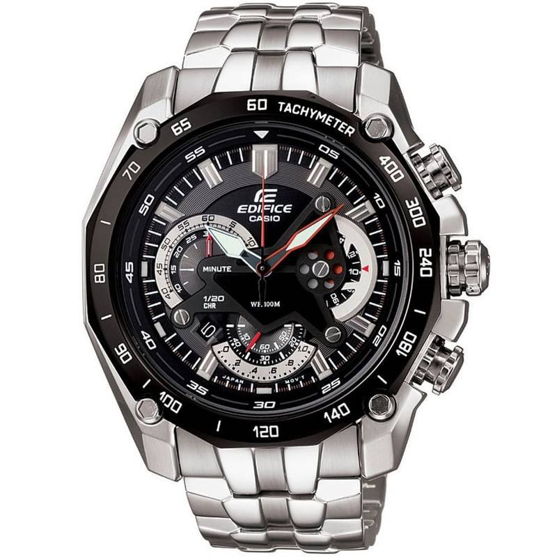 Casio Edifice Stainless Steel Chronograph with Tachymeter