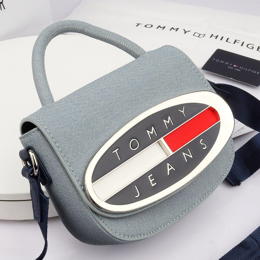 Tommy Hilfiger Iconic Oval Logo Blue Bag