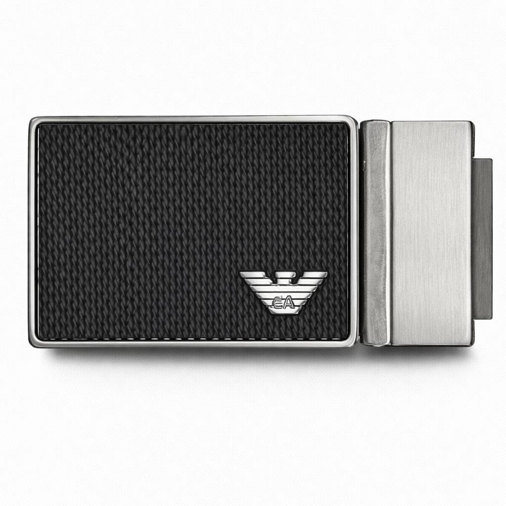 Emporio Armani Men's Reversible Leather Belt Set with Interchangeable Buckles 🦅💼👔