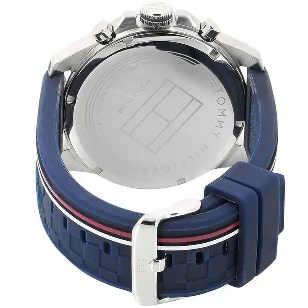 Tommy Hilfiger Blue Silicone & Silver Watch ⌚🔵✨