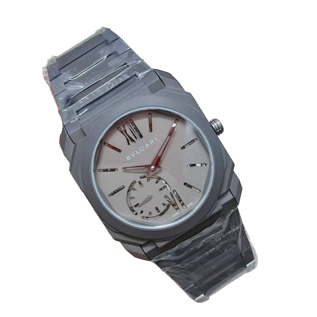 Bvlgari Silver & White Dial Men's Watch ⌚⚪🟢🔴