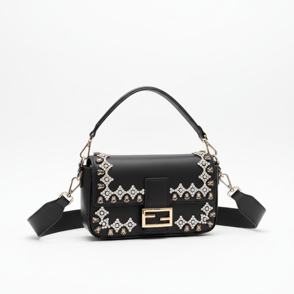 Fendi: Iconic Brown & Black Bag 👜🖤