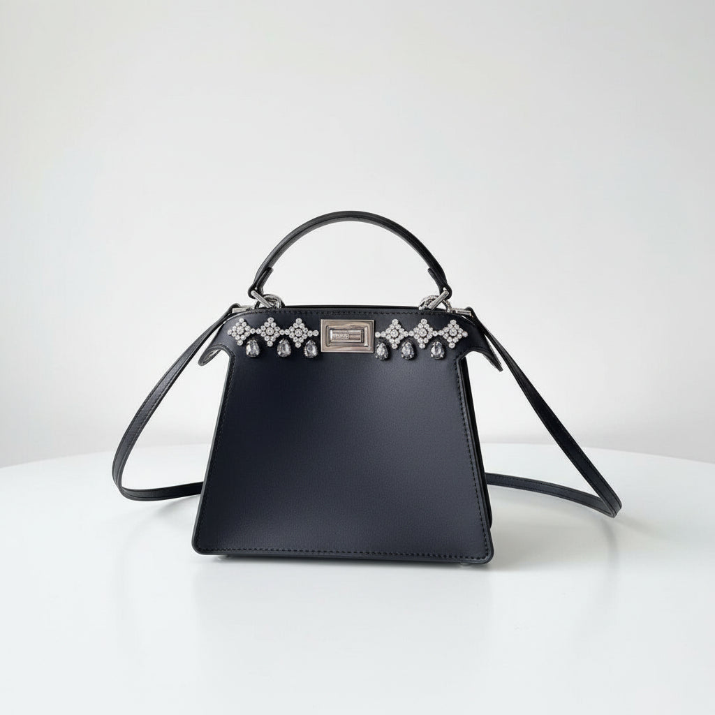 Fendi Black Box Bag 🖤 Elegant Designer Handbag