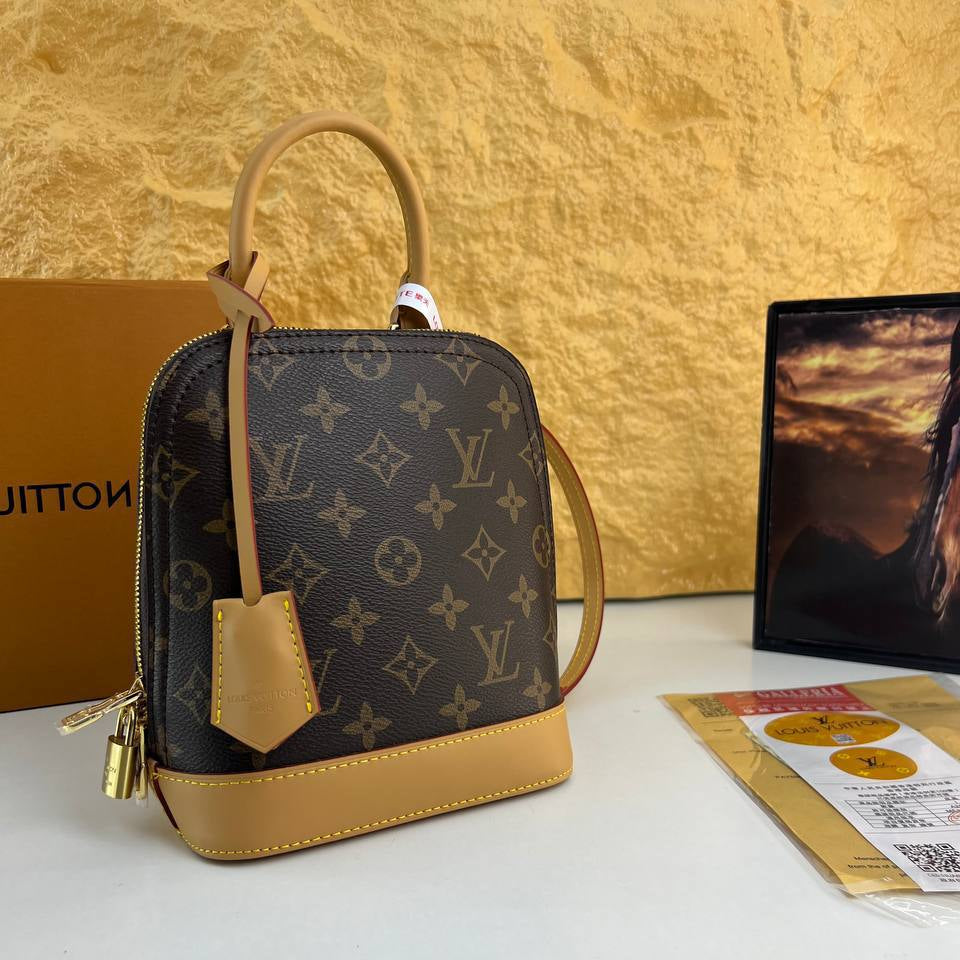Louis Vuitton Monogram Alma Backpack with Vachetta Trim 👜✨🤎
