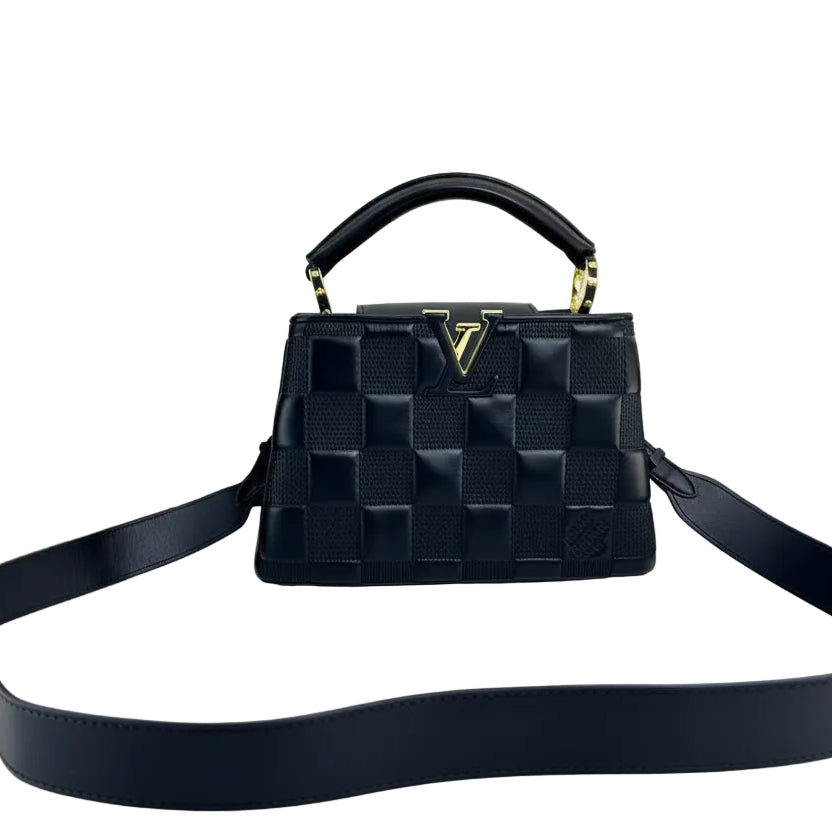 Louis Vuitton Capucines BB Damier Quilt Leather Handbag 🖤👜✨