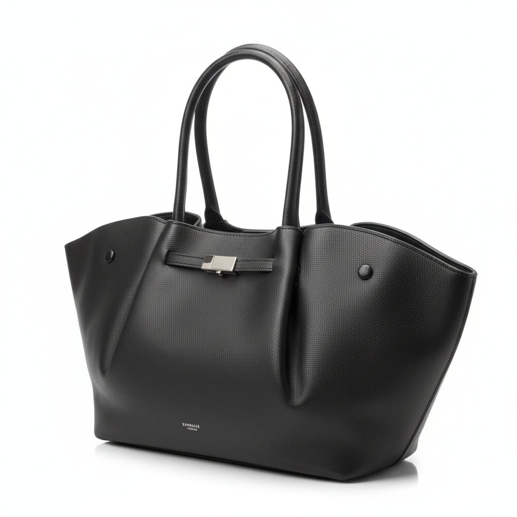 DeMellier: Chic Tote 👜 in Black, Brown, Red & White