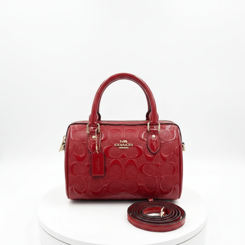 Coach Mirror Bag in Red ❤️ Luxury Crossbody with Golden Box ✨