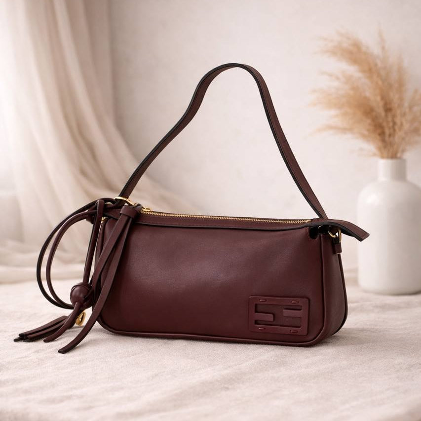 Fendi Baguette: Teal Leather 💙 Designer Chic