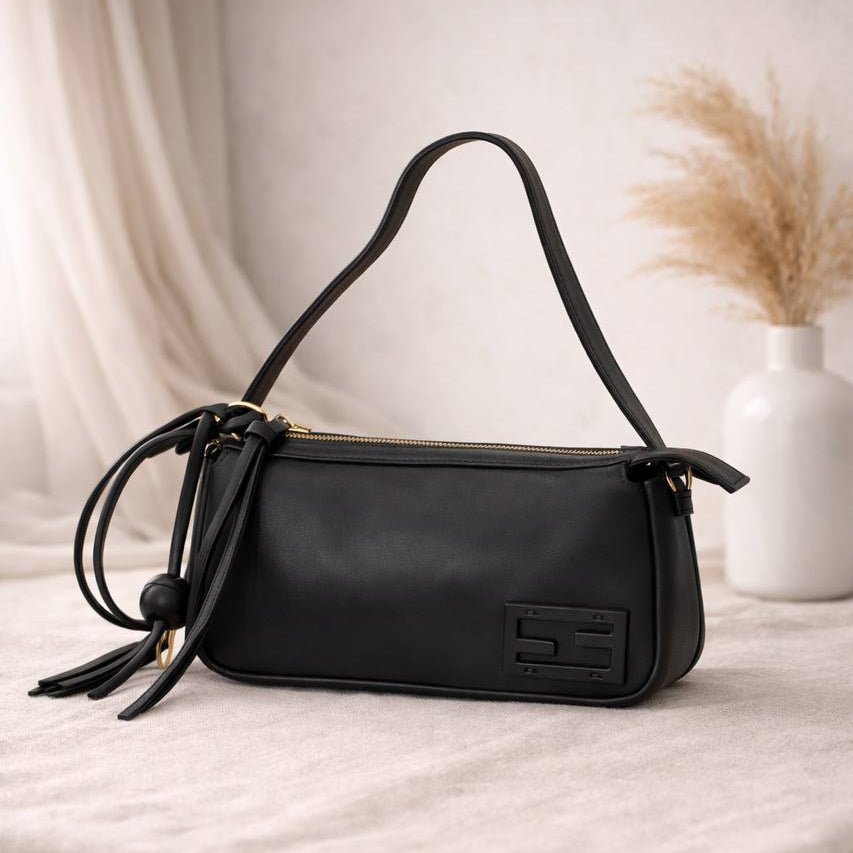 Fendi Baguette: Teal Leather 💙 Designer Chic