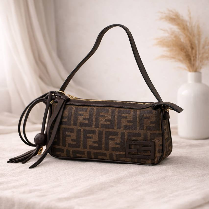 Fendi Baguette: Teal Leather 💙 Designer Chic