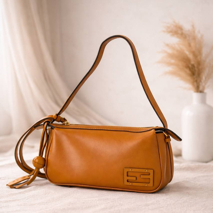Fendi Baguette: Teal Leather 💙 Designer Chic