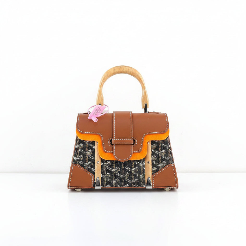 GOYARD Brown Top Handle Bag 💼🧡 With Box