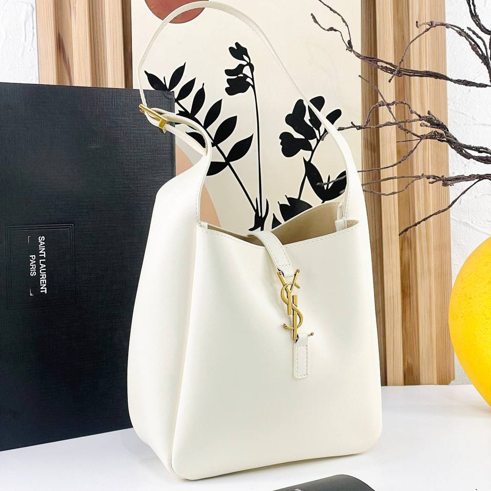Saint Laurent Burgundy Shoulder Bag with Iconic Logo Hardware 👜✨