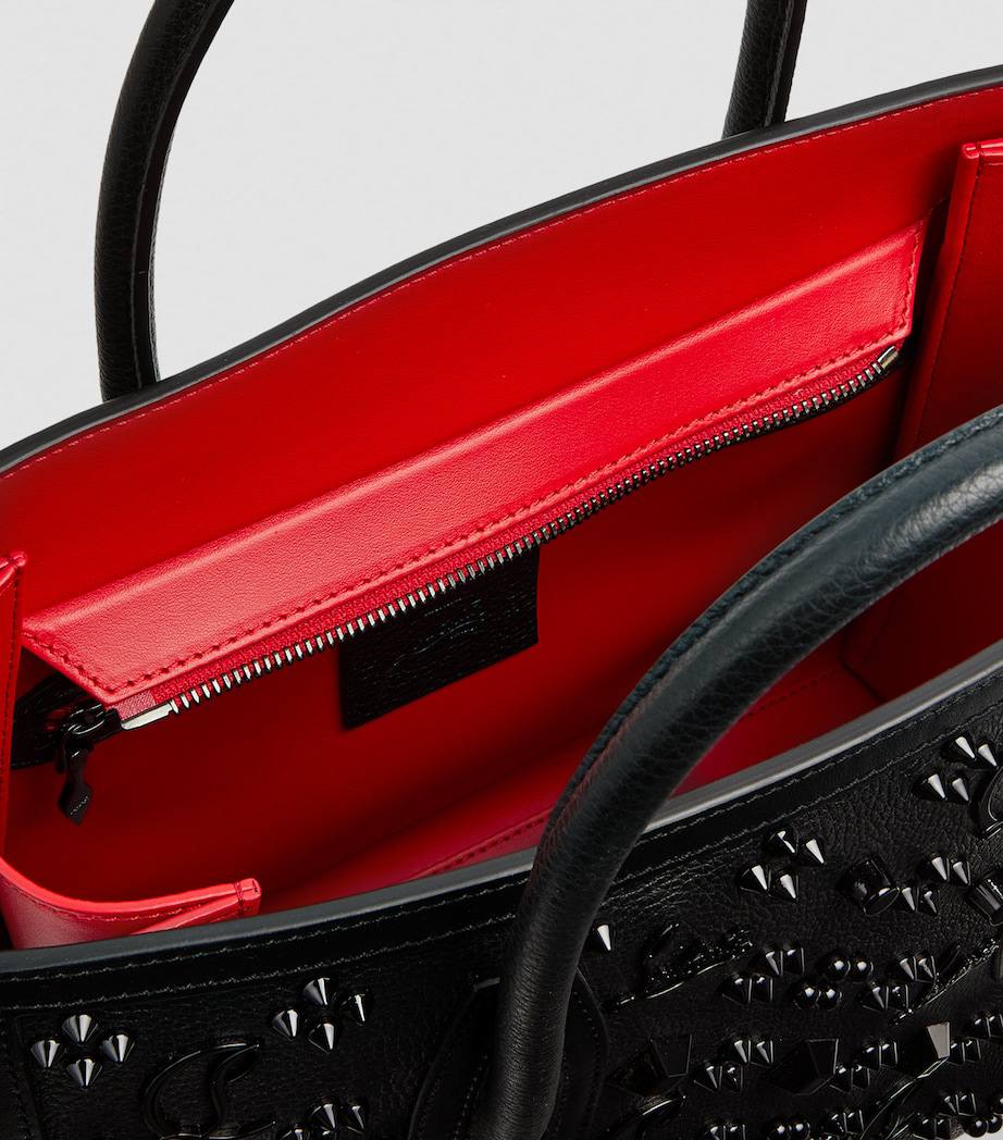 Christian Louboutin Studded Monogram Leather Tote Bag 🖤👠