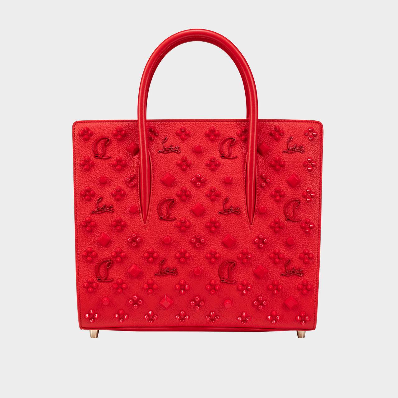 Christian Louboutin Studded Monogram Leather Tote Bag 🖤👠