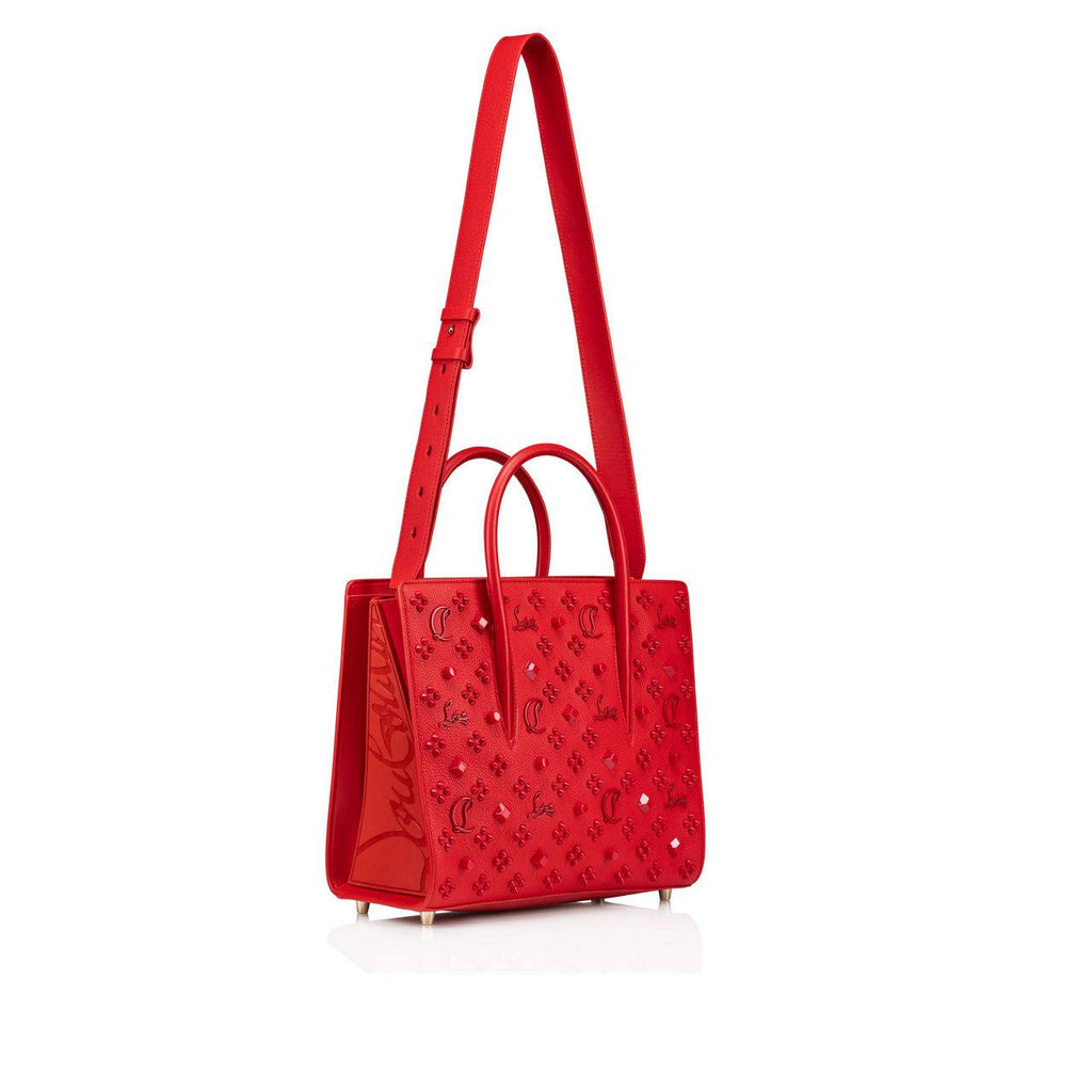 Christian Louboutin Studded Monogram Leather Tote Bag 🖤👠